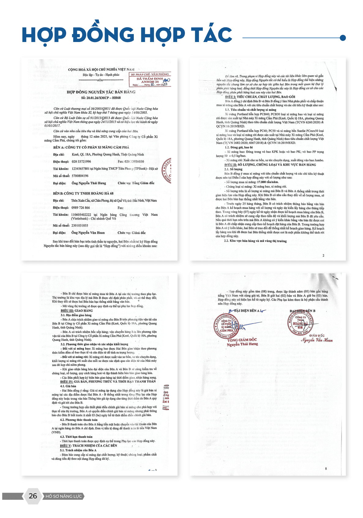 Hồ sơ hợp đồng hợp tác số 2